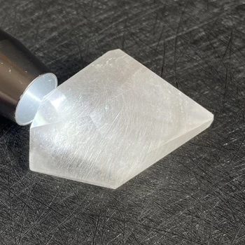 49 g Prírodný Kameň Biely Quartz Rutilated Leštené Crystal Dekorácie Rock Darček Reiki Liečenie