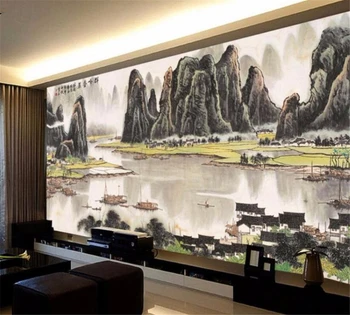 beibehang Prispôsobený 3D Tapeta nástenná maľba Módne Obraz Krajiny Šťastie Čínsky Štýl Domácu Kulisu Stenu abstraktných de parede