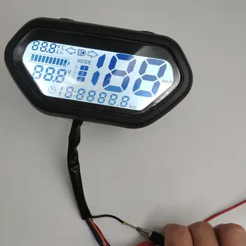 Rýchlomer LCD DISPLEJ 48v60v72v84v96v120v144v Svetla/Indikátor Úrovne nabitia Batérie pre Elektrické Scooter Rozchod Bicykel Trojkolku Panel