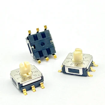 1 ks Japonsko Kobold SMD 0-9 encoder prepnite SA-7110TB-22 SMD pin 6 pinov