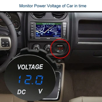 1pc Digitálny LED Displej Voltmeter DC 12V 24V Panel Napätie Meter Tester Detektor Monitor pre Auto, Auto, Motocykel, Boat ATV Truck