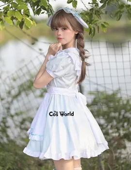 5 Farby S-5XL Japonský Lolita Srdce Králik Maidservant Slúžka Reštaurácia Zástera Šaty Jednotné Oblečenie Anime Cosplay Kostým