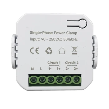 Tuya Inteligentný Život Wifi Energie Meter 80A S CT Svorka App Kwh Spotreba Energie Monitor Elektriny Štatistiky 90 - 250VAC 50/60Hz