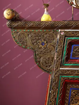 Drevené Vyrezávané Chodbe Kuriozita Kabinetu Vstup Vstup Oltár Southeast Asian Style Nábytok