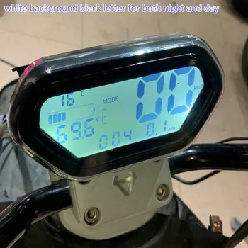 Rýchlomer LCD DISPLEJ 48v60v72v84v96v120v144v Svetla/Indikátor Úrovne nabitia Batérie pre Elektrické Scooter Rozchod Bicykel Trojkolku Panel
