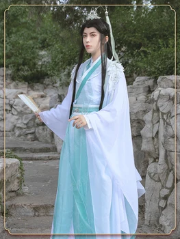 Anime Cosplay Darebák Samostatne zárobkovo záchranného Systému Shen Qingqiu Cosplay Kostým Tian Guan Ci Shi Fu Qingxuan Kostýmy Hanfu Oblečenie